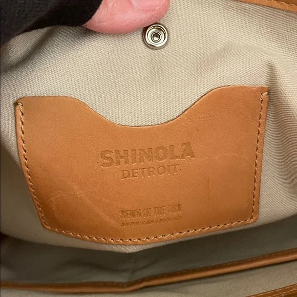 SHINOLA Detroit Large Leather Tote Bag - Picture 13 of 17